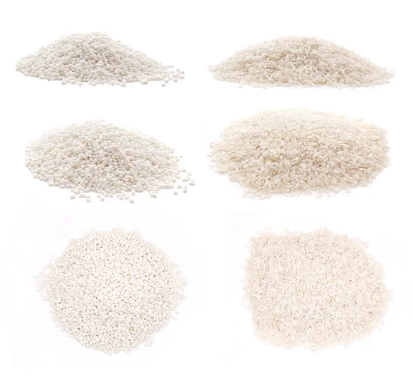 Rice. basmati and arborio — Stock Photo, Image