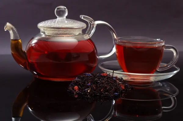 Tea with herbs — Stock Photo, Image