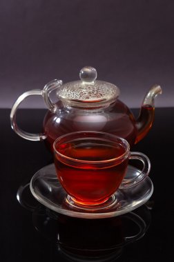 siyah çay bardak kupa