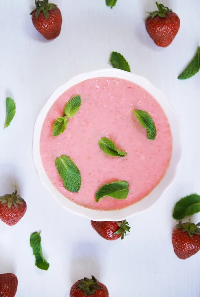 Strawberry soup — Stock Photo, Image