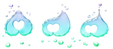 Sıvı girdap arkaplanı sıçraması, izole edilmiş 3D görüntüleme