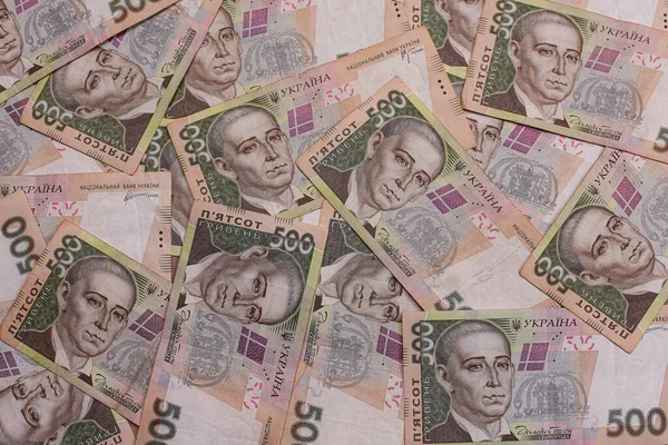 Pozadí bankovek ukrajinské hřivny — Stock fotografie