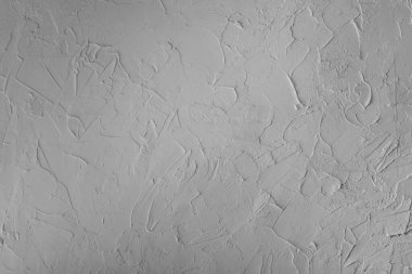 Beyaz alçıtaşlı duvar, çimento desenli arka plan.