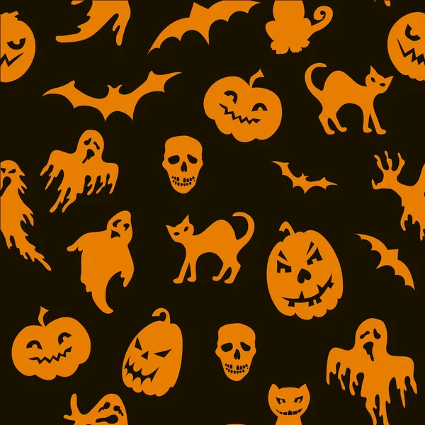 Halloween seamless pattern — Stock Vector