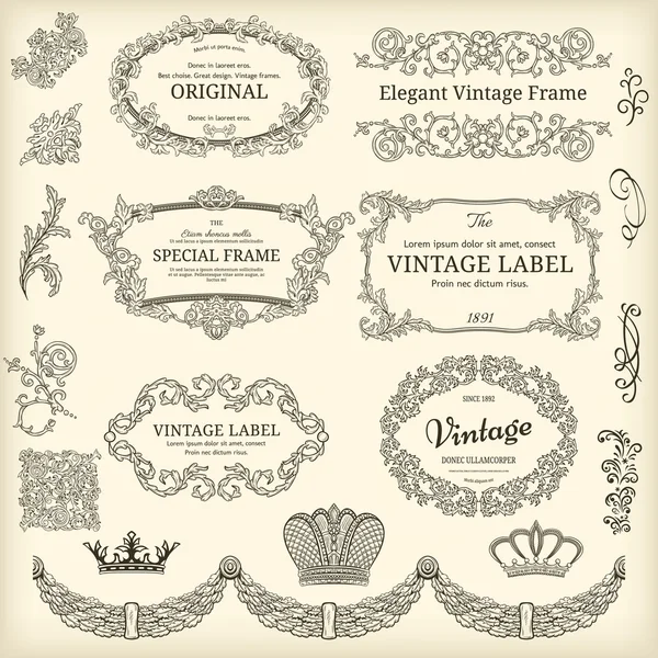 Motif sans couture vintage — Image vectorielle