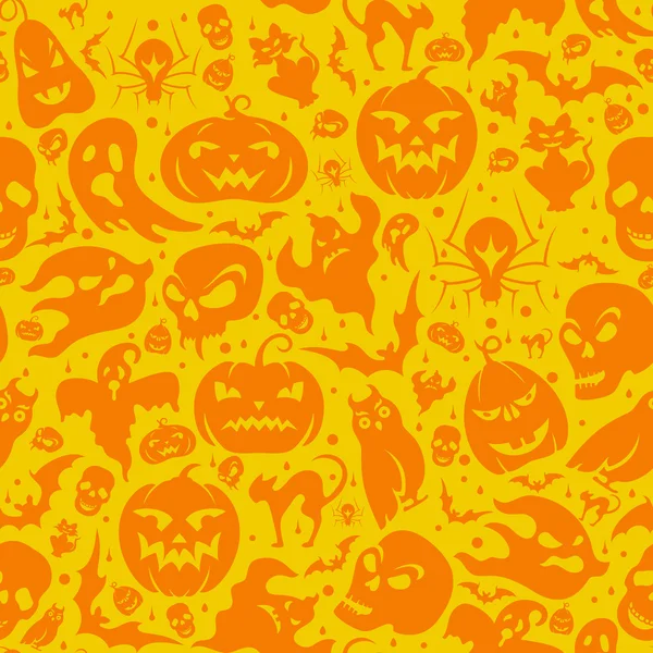 Halloween Seamless Pattern — Stock Vector