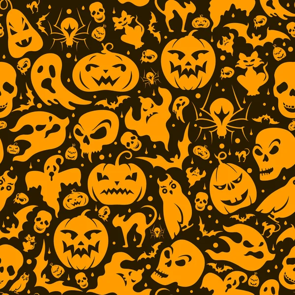 Halloween seamless pattern — Stock Vector