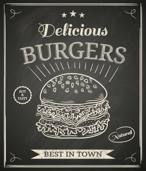 Burger плакат Векторна Графіка