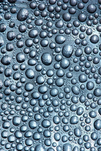 Drop of water on glass surface — Stock Photo, Image