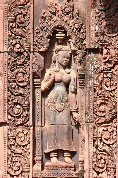 Bas-relief at Banteay srei — Stock Photo, Image