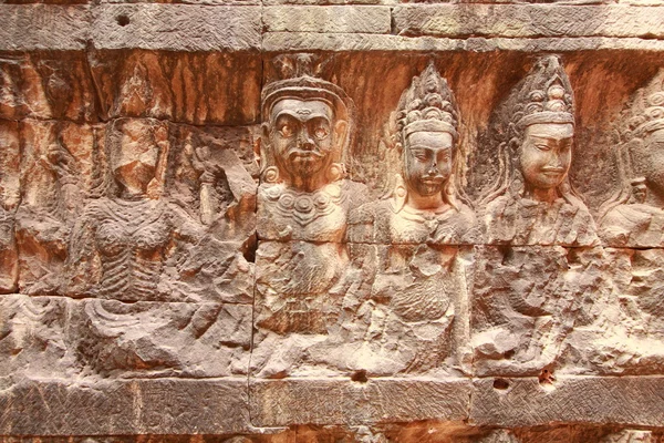Königsterrasse in angkor thom — Stockfoto