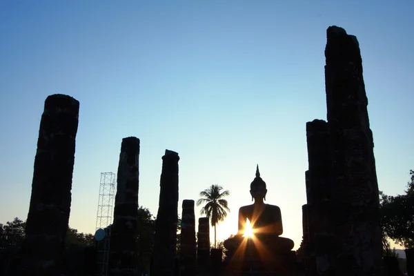 Imagem de Buda de silhueta — Fotografia de Stock