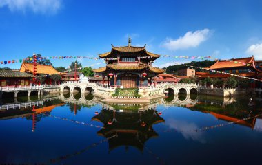 Yuantong kunming Tapınağı panorama