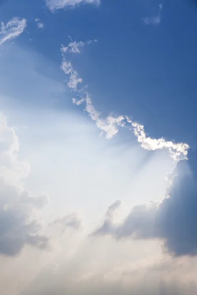 Ray blue sky — Stock Photo, Image