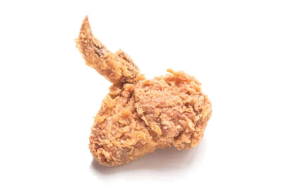 Fried chicken on white background — Stock Photo, Image