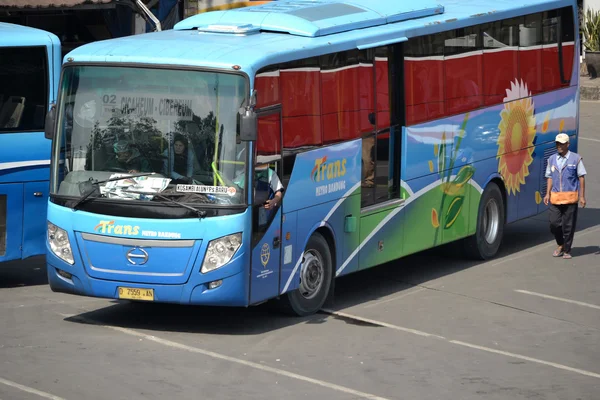 Parkowanie autobusów — Zdjęcie stockowe