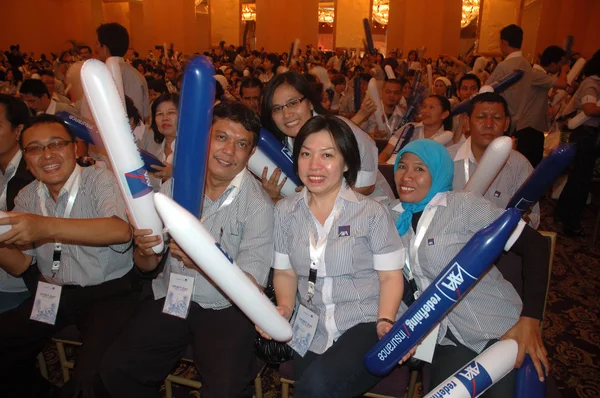 AXA spirit day 2010 participants — Stock Photo, Image