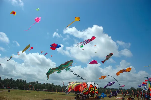 Pangandaran international kite festival — Stock Photo, Image