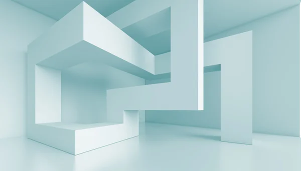 3D futuristisches Interieur — Stockfoto