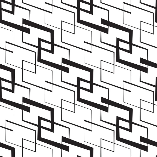 モノクロの幾何学的な壁紙 — ストックベクタ