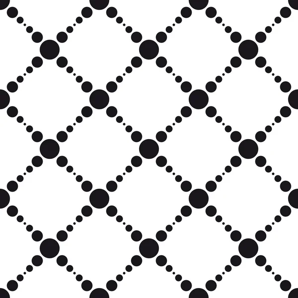 Seamlees zwart-wit geometrische patroon — Stockvector
