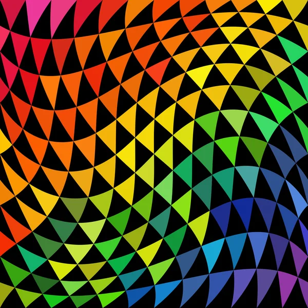 サイケデリックな三角形のパターン — ストックベクタ
