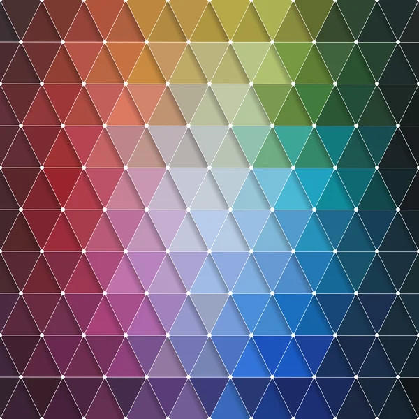 Modèle abstrait vectoriel de triangles colorés — Image vectorielle