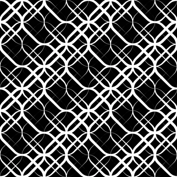 Modèle géométrique monochrome sans couture — Image vectorielle
