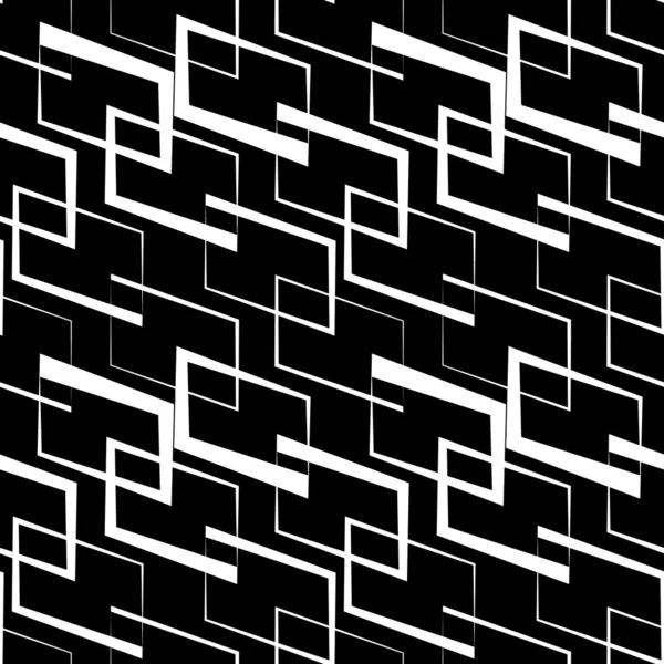 Seamless Monochrome Pattern — Stock Vector