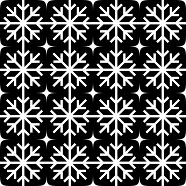 Dikişsiz snowflakes desen