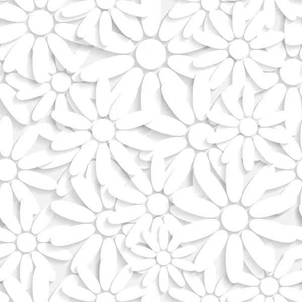 Seamless Flowers Pattern — Stock Vector