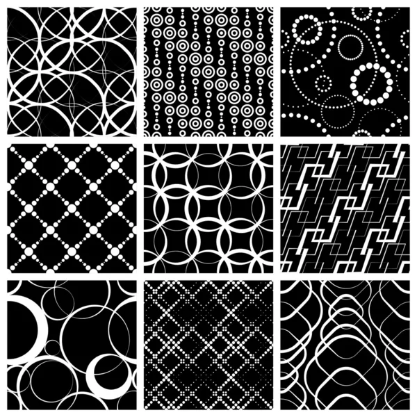 Conjunto de patrón sin costura — Archivo Imágenes Vectoriales