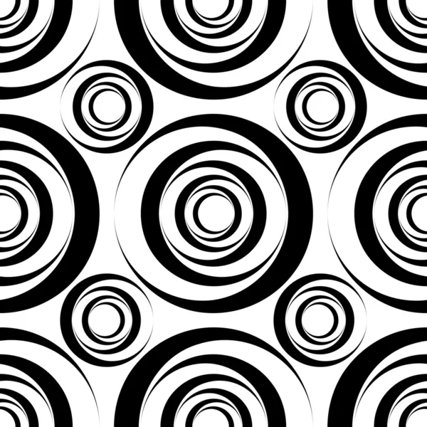 Modèle de cercles sans couture — Image vectorielle