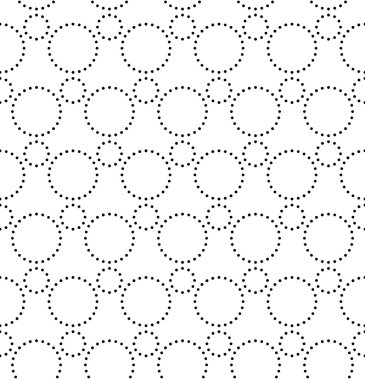 Seamless Monochrome Geometric Pattern clipart