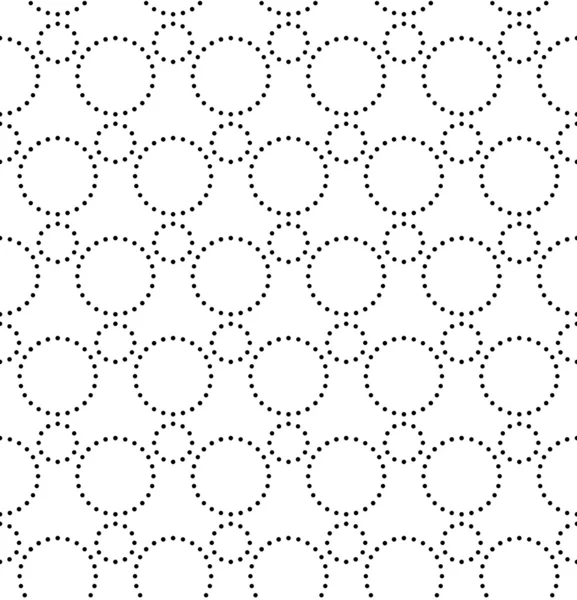 Patrón geométrico monocromo sin costura — Vector de stock