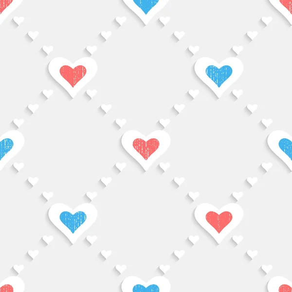 Seamless Valentine Pattern — Stock Vector