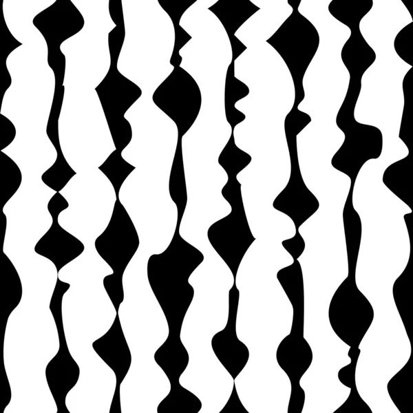 Sömlös abstrakt monokrom mönster — Stock vektor