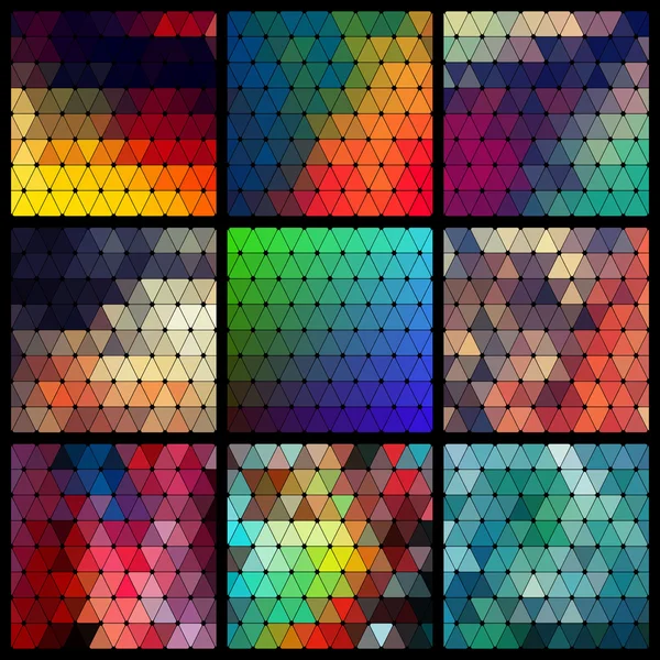 Ensemble de motif de triangle — Image vectorielle