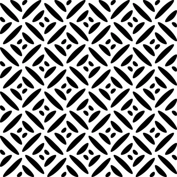 Varrat nélküli fekete-fehér geometriai mintás — Stock Vector