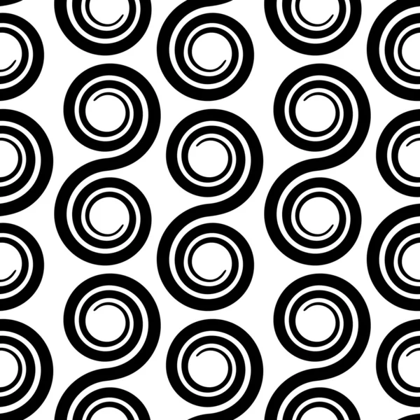 Seamless Monochrome Geometric Pattern — Stock Vector