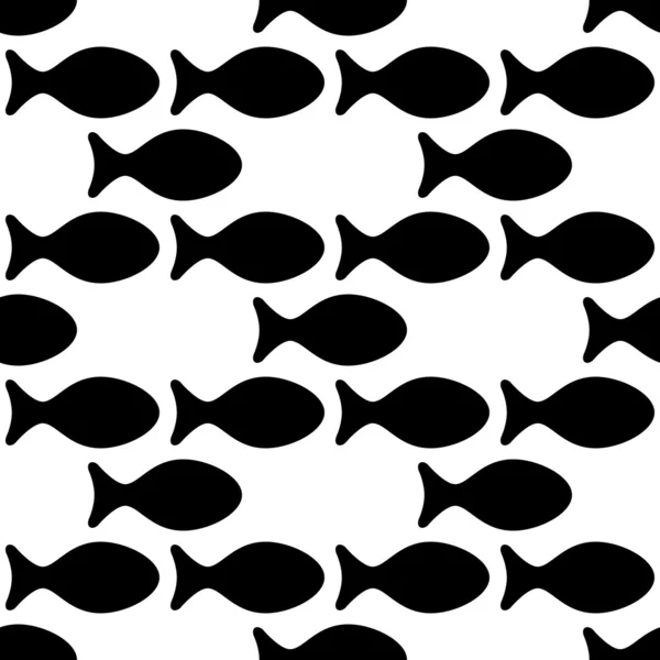 Seamless Fish Background — Stock Vector