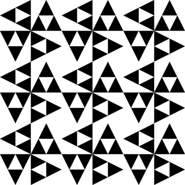 Dikişsiz üçgenler desen