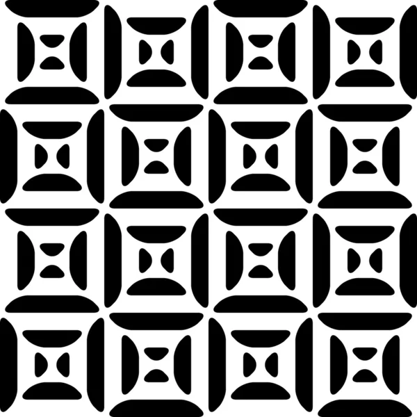 モノクロのシームレスな幾何学的なパターン — ストックベクタ