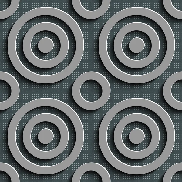 Modèle de cercles sans couture — Image vectorielle