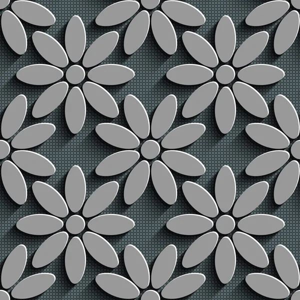 Seamless Abstract Floral Pattern — Stock Vector