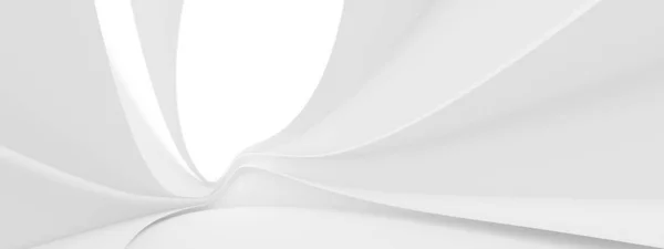 Abstract Wave Achtergrond Witte Minimalistische Textuur Rendering — Stockfoto