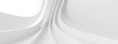 Modern Hall Duvar Kağıdı. Dalga Grafik Tasarımı. 3d Hazırlama