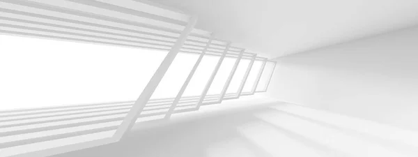 White Architecture Wallpaper Industrial Corporate Template Rendering — Foto de Stock