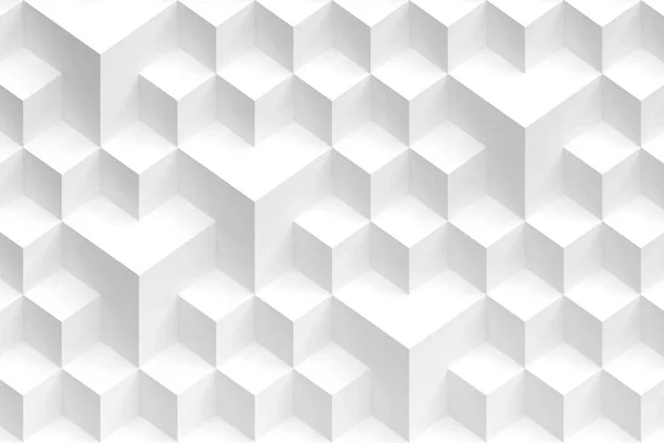 Koncepcja Creative Cube Monochromatyczny Szablon Korporacyjny Renderowanie — Zdjęcie stockowe
