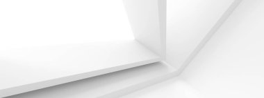 Beyaz Bina duvar kağıdı. Dijital İş İnşaatı. 3B Hazırlama